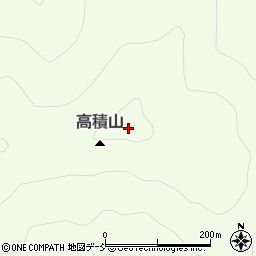 高積山周辺の地図