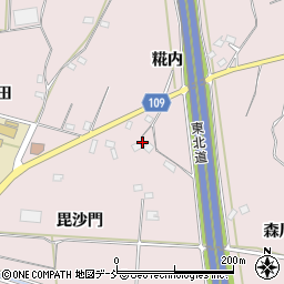 福島県須賀川市仁井田糀内78周辺の地図