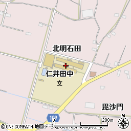 須賀川市立仁井田中学校周辺の地図