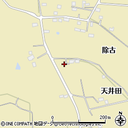 福島県郡山市田村町正直（天井田）周辺の地図