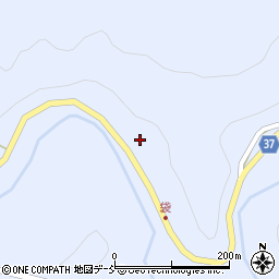 石川県輪島市三井町仁行クスバ周辺の地図