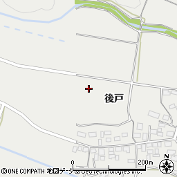 福島県須賀川市守屋後戸周辺の地図