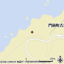 石川県輪島市門前町吉浦（ぬ）周辺の地図