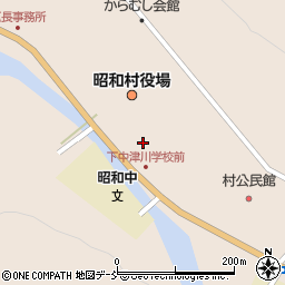 福島県大沼郡昭和村下中津川中島周辺の地図