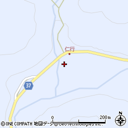 石川県輪島市三井町（仁行青谷前）周辺の地図