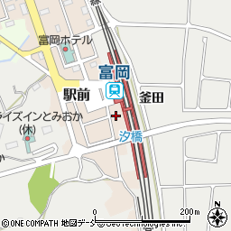 富岡駅前駐車場周辺の地図