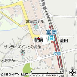 福島県双葉郡富岡町駅前周辺の地図