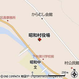 福島県大沼郡昭和村周辺の地図