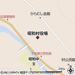 福島県昭和村（大沼郡）周辺の地図