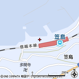 笠島海水浴場周辺の地図