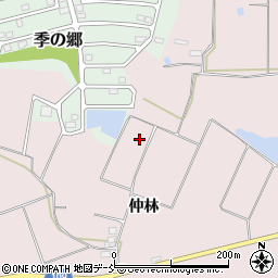 福島県須賀川市仁井田（仲林）周辺の地図