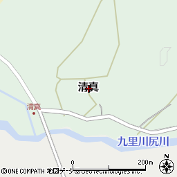 石川県鳳珠郡能登町清真周辺の地図