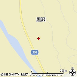 福島県只見町（南会津郡）黒沢（新苧）周辺の地図