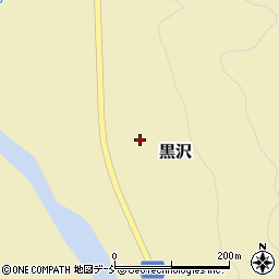 福島県只見町（南会津郡）黒沢（上方）周辺の地図
