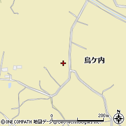 福島県郡山市田村町金沢烏ケ内周辺の地図