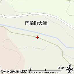 石川県輪島市門前町大滝周辺の地図