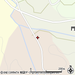 石川県輪島市門前町中谷内（六田）周辺の地図