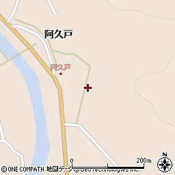 福島県昭和村（大沼郡）下中津川（花坂）周辺の地図