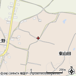 福島県郡山市田村町山中上野166周辺の地図