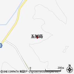 福島県郡山市中田町中津川五舛蒔周辺の地図