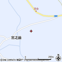 福島県田村郡小野町浮金林内周辺の地図