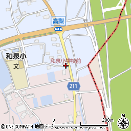和泉小学校前周辺の地図