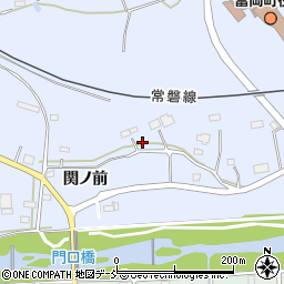 福島県富岡町（双葉郡）本岡（関ノ前）周辺の地図