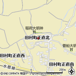 福島県郡山市田村町正直北周辺の地図
