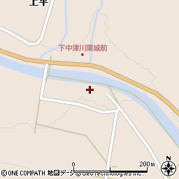 福島県昭和村（大沼郡）下中津川（下モ向）周辺の地図