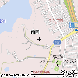 福島県郡山市安積町笹川南向周辺の地図