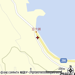 石川県輪島市門前町五十洲西出周辺の地図