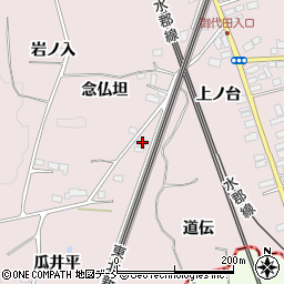 福島県郡山市安積町笹川念仏坦18周辺の地図