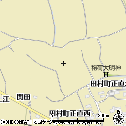 福島県郡山市田村町正直（西田）周辺の地図
