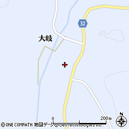 福島県大沼郡昭和村小野川川前周辺の地図