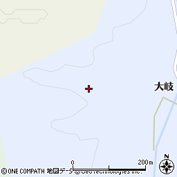 福島県大沼郡昭和村小野川川谷周辺の地図