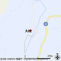 福島県大沼郡昭和村小野川大岐周辺の地図