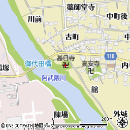 甚日寺周辺の地図