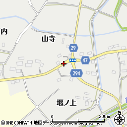 三穂田山寺周辺の地図
