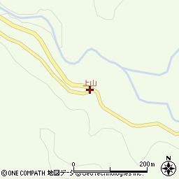 上山周辺の地図