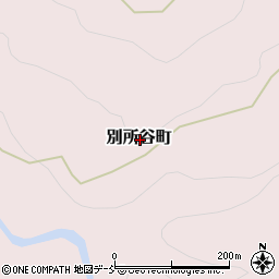 石川県輪島市別所谷町周辺の地図