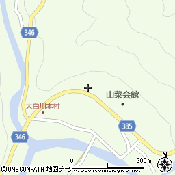 大白川簡易郵便局周辺の地図