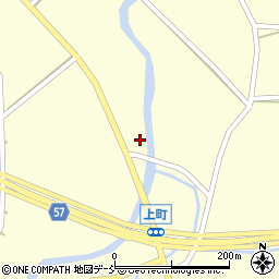 石川県鳳珠郡能登町上町ヘ周辺の地図
