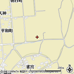 福島県郡山市田村町御代田狐坦周辺の地図