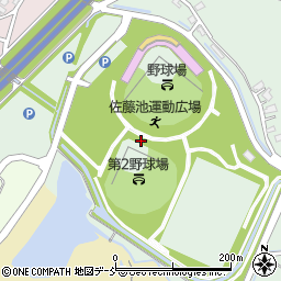 佐藤池第２野球場周辺の地図