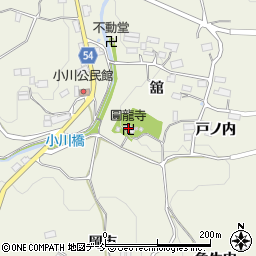 圓龍寺周辺の地図