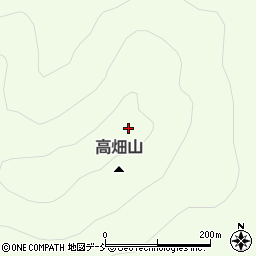 高畑山周辺の地図