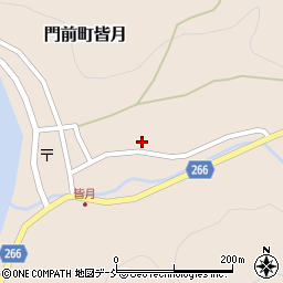 石川県輪島市門前町皆月ソ周辺の地図