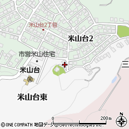 新潟県柏崎市米山台東周辺の地図