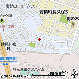 福島県郡山市安積町南長久保2丁目153周辺の地図