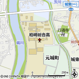 新潟県柏崎市元城町1-1周辺の地図